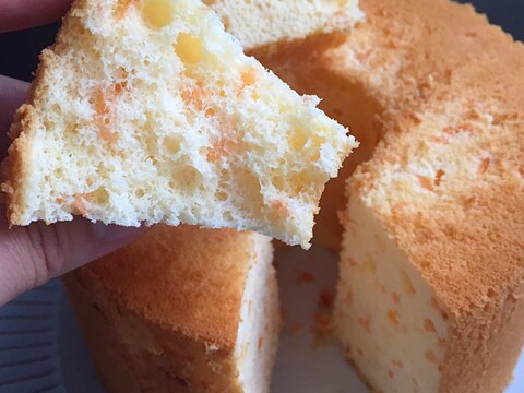 ふわふわしっとり♡蜂蜜とグレープフルーツのシフォン